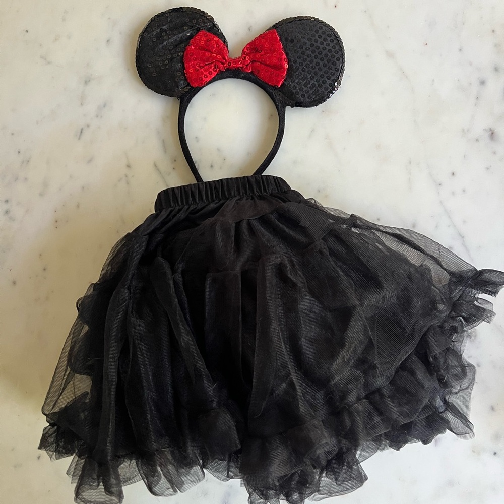 Black and Red Mouse Ears Costume Set